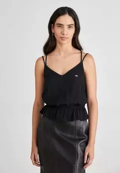 Топ Tommy Jeans, черный