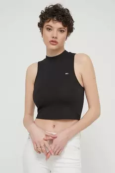 Топ Tommy Jeans, черный