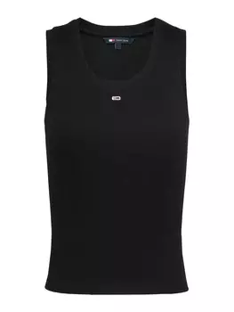 Топ Tommy Jeans Essential, черный