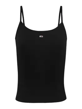 Топ Tommy Jeans Essential, черный