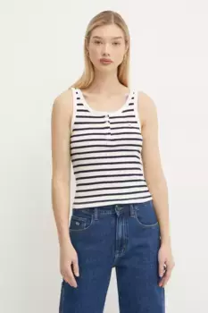 Топ Tommy Jeans, темно-синий