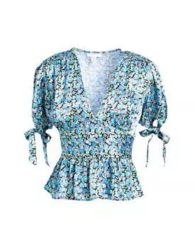 Топ Topshop, синий