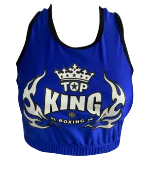 Топ тренировочный King Bra Tank Top, синий / белый