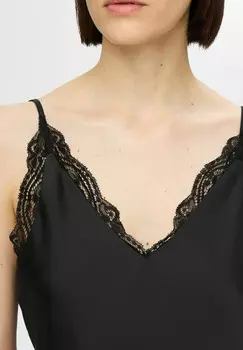Топ TRGER SPITZEN Selected Femme, черный
