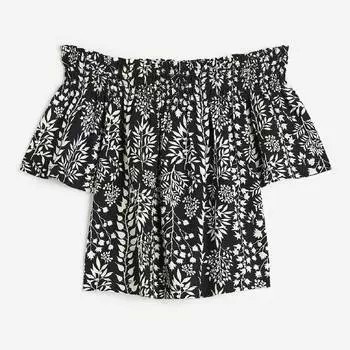 Топ трикотажный H&M, черный