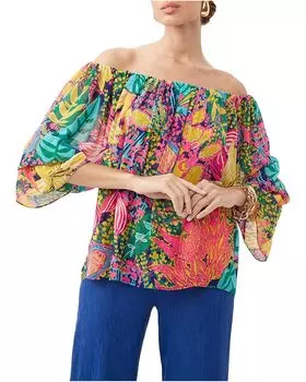 Топ Trina Turk Cowrie, цвет Multi