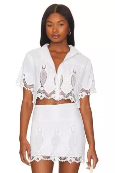 Топ Tularosa August Button Up, белый