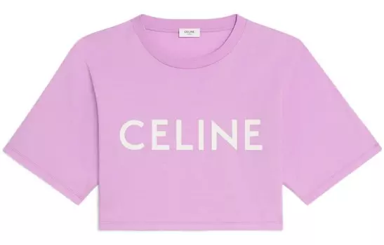 Топ укороченный женский Celine, фиолетовый