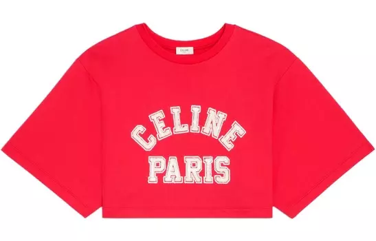 Топ укороченный женский Celine, красный