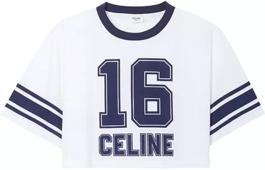 Топ укороченный женский Celine, темно-синий