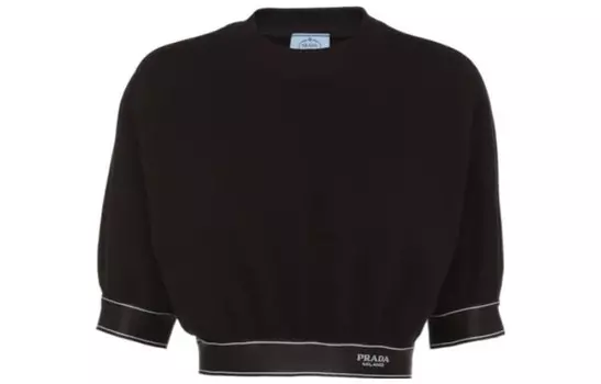 Топ укороченный женский Prada, черный