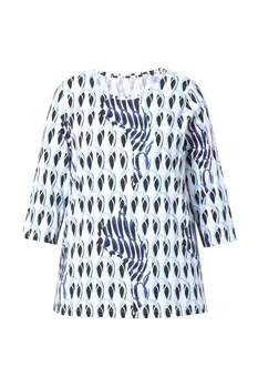 Топ Ulla Popken Shirt, светло-синий