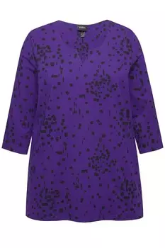 Топ Ulla Popken Shirt, темно-фиолетовый