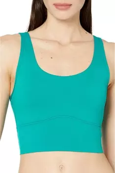 Топ Under Armour Meridian Fitted Crop Tank, цвет Coastal Teal/Metallic Silver