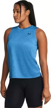 Топ Under Armour Tech Tank Twist, цвет Viral Blue/Brilliant Blue/Black