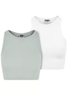 Топ Urban Classics, цвет Khaki/White