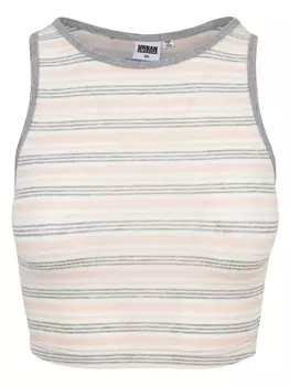 Топ Urban Classics, цвет pink/white/grey