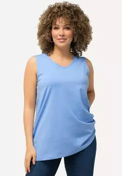Топ V-AUSSCHNITT RMELLOS Ulla Popken, цвет Mottled Blue
