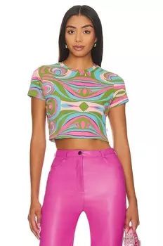 Топ Vans Flow Fitted Crop, цвет Pink Lady Barbie