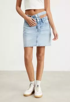 Топ Vaquera Tommy Jeans MOM CUT OUT, цвет denim light