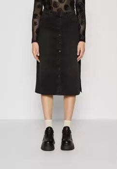 Топ Vaquera Vero Moda VMNELLY CALF SKIRT, цвет black denim
