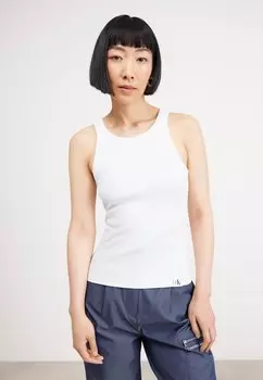 Топ VARIEGATED TANK Calvin Klein Jeans, цвет bright white