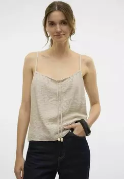 Топ Vero Moda, серебряный