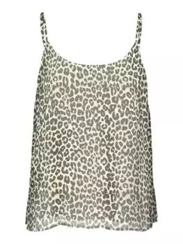 Топ Vero Moda спагетти "VMSMILLA SINGLET TOP WVN GA", цвет Birch Aop:Lova