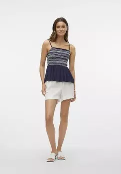 Топ Vero Moda, темно-синий Vmhouston Singlet