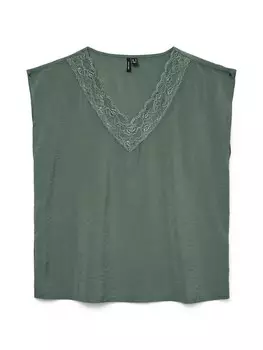 Топ VERO MODA VMSAFA, темно-зеленый