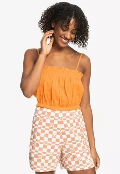 Топ VIBES CROP MIT TRGERN Roxy, оранжевый