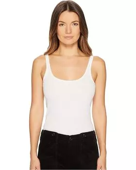 Топ Vince Scoop Neck Tank, белый