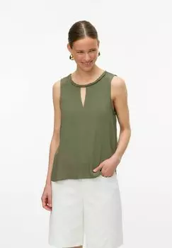 Топ VMBIA - Blouse Vero Moda, хаки