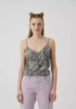 Топ VMEASY SINGLET V NECK Vero Moda, оливковый