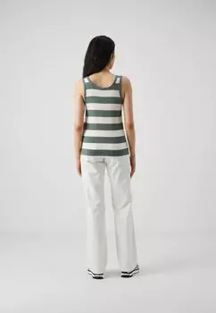 Топ Vmkaisa O Neck Vero Moda, лавровый венок/первозданный цвет/золото