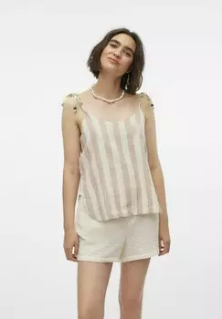 Топ VMLINA Vero Moda, бежевый