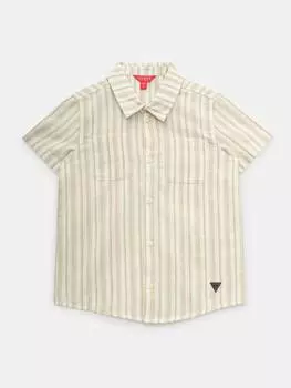 Топ в крупную полоску (7-16) Guess Factory, цвет beige and white stripes