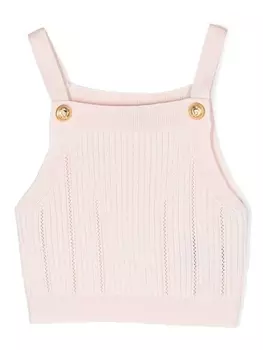 Топ в рубчик Balmain Kids, розовый