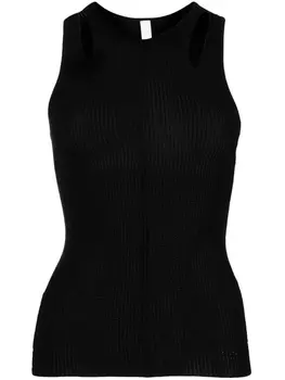 Топ в рубчик Dion Lee, черный
