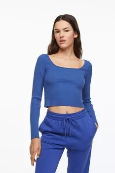 Топ в рубчик H&amp;M, синий