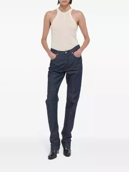 Топ в рубчик Helmut Lang, бежевый