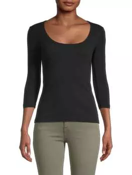 Топ в рубчик James Perse Black
