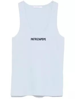 Топ в рубчик Patrizia Pepe, синий