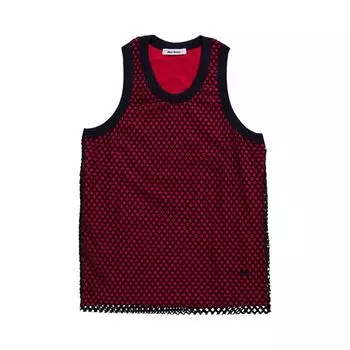 Топ Wales Bonner Record Mesh Tank Top 'Red', красный