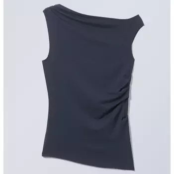 Топ Weekday Draped Hera, темно-синий