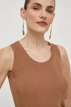 Топ Weekend Max Mara, коричневый
