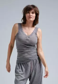 Топ Woollen Lacey Seamless Basic, серый