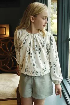 Топ Wren с животным принтом Pleat