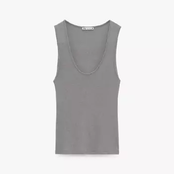 Топ Zara Strappy, серый