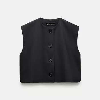 Топ Zara ZW Collection, темно-синий